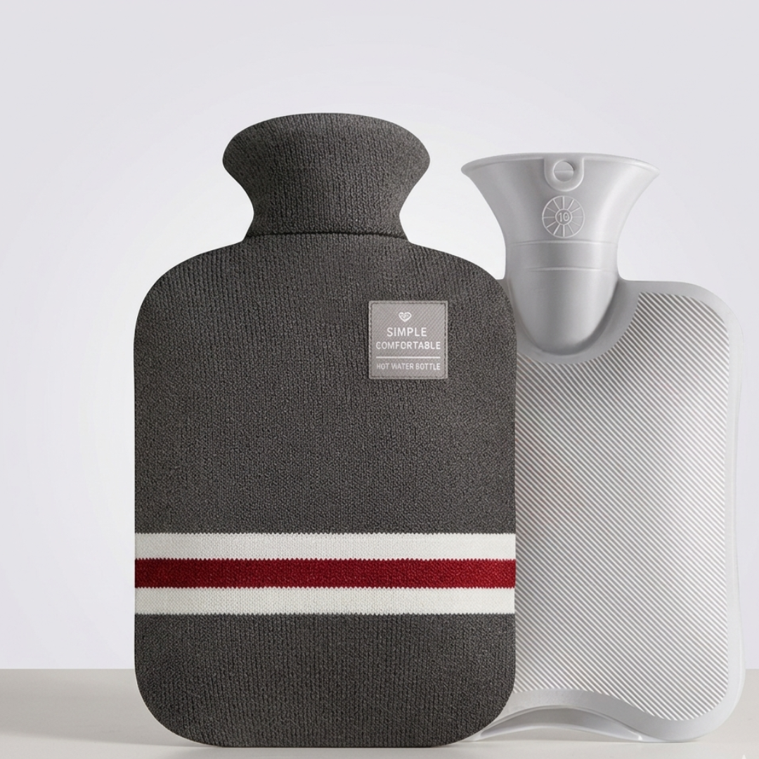 Wärmeflasche 2L mit Strickbezug | Brehn