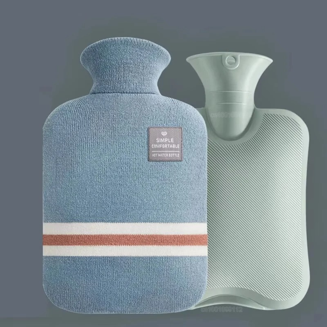 Wärmeflasche 2L mit Strickbezug | Brehn