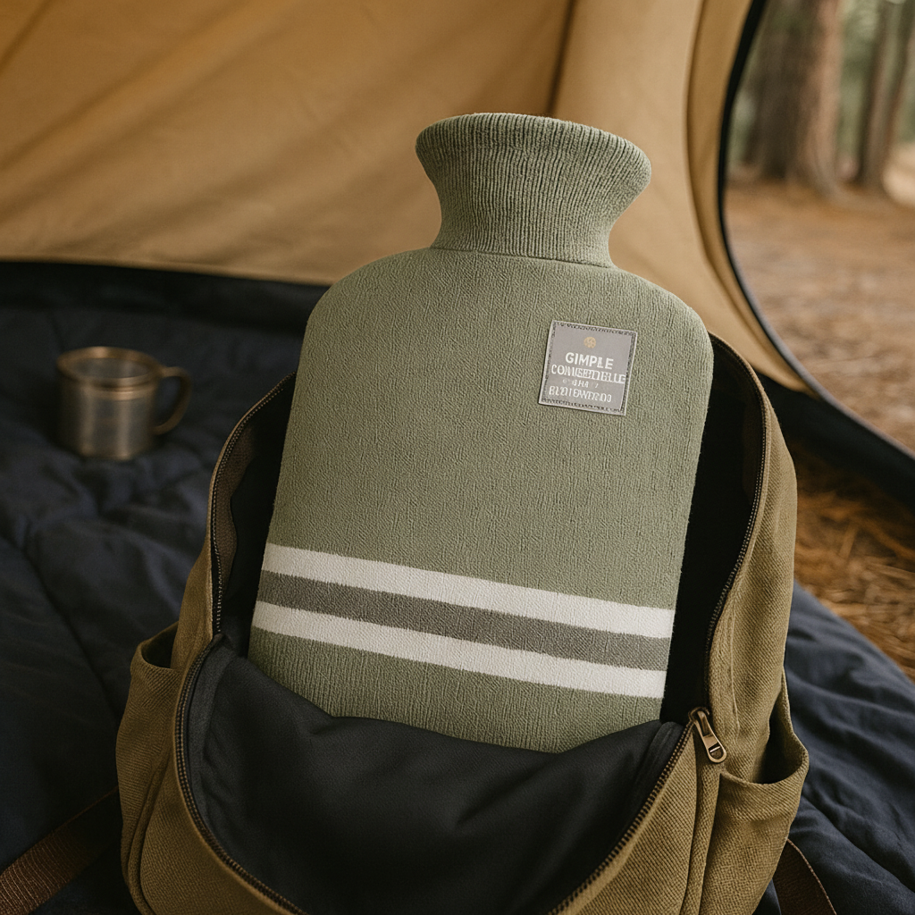 Wärmeflasche 2L mit Strickbezug | Brehn