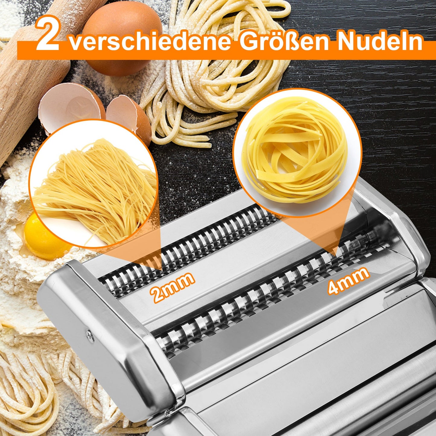 Nudelmaschine Pastamaschine Edelstahl | Brehn