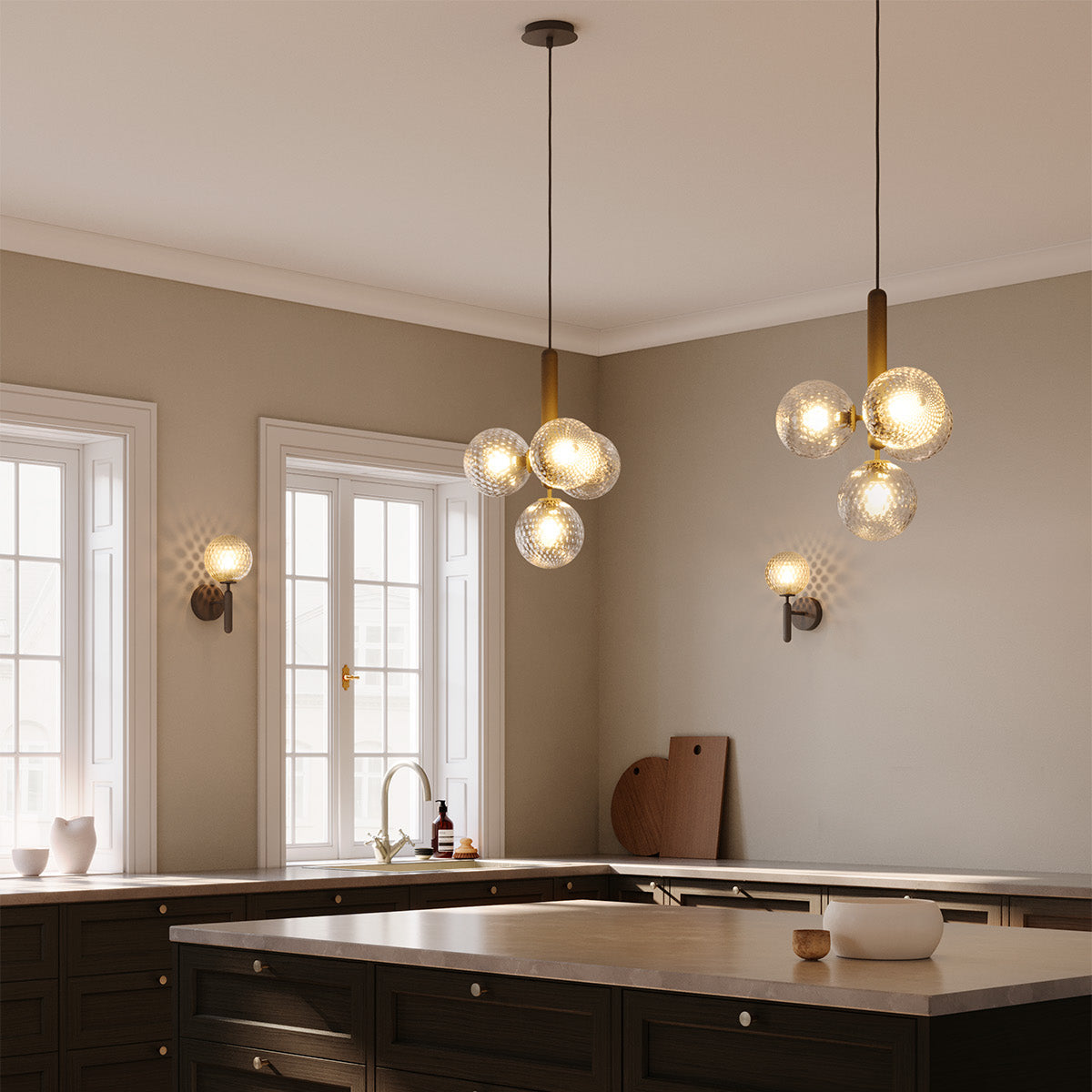 Brehn | Moderne Glas Pendelleuchte