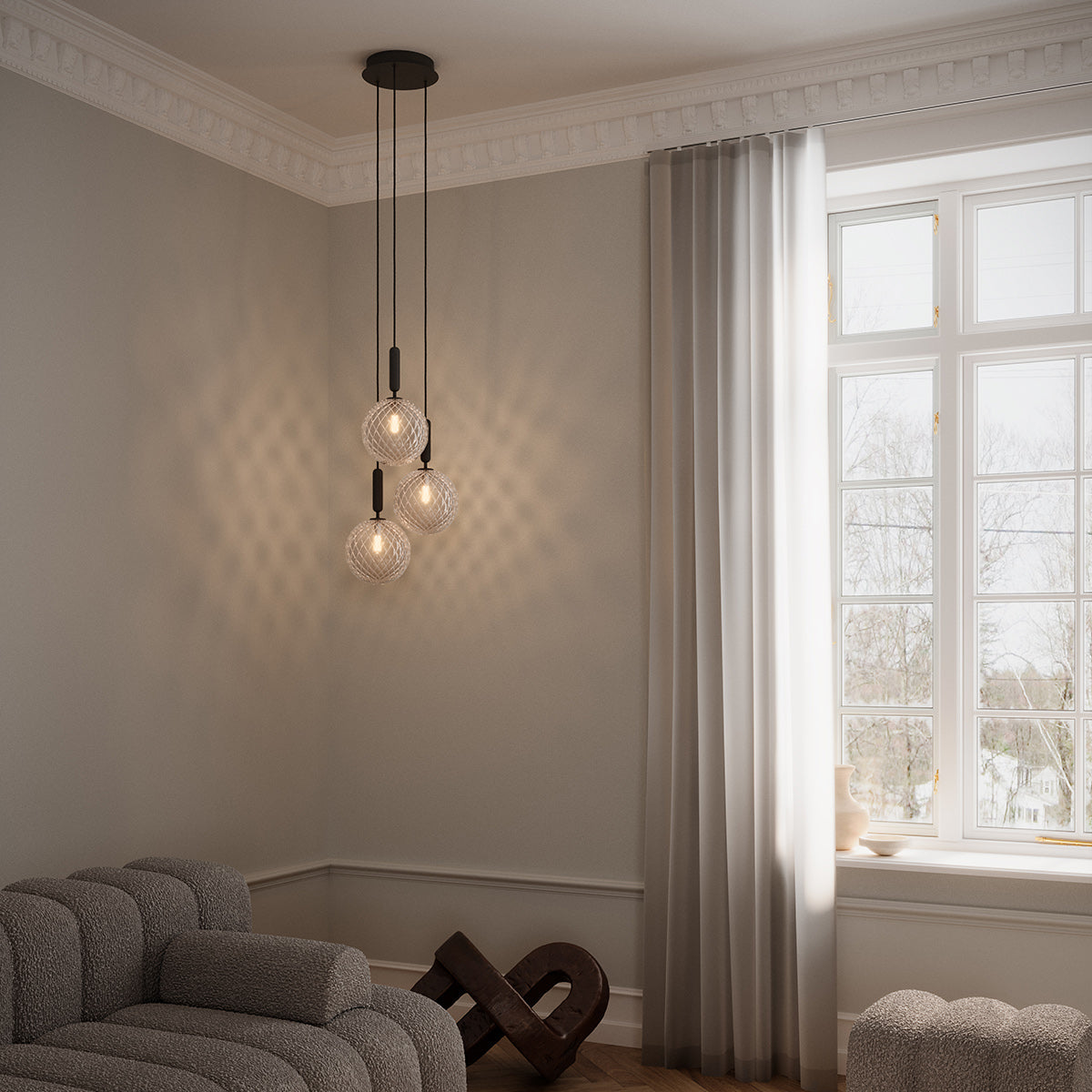 Brehn | Moderne Glas Pendelleuchte