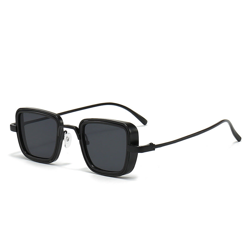 Damen stilvolle quadratische Sonnenbrille mit elegantem Metallrahmen Brehn