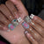 Kunstvolle Nagelkunst mit Glitzer und 3D-Details Brehn