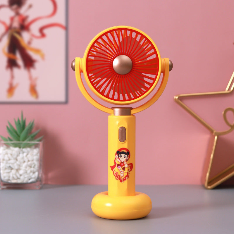 Damen tragbarer Mini-Ventilator mit kreativem Charakterdesign Brehn