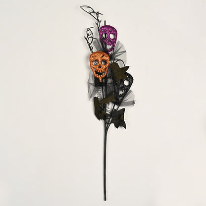 Gruselige Halloween Dekoration mit Augen und Glitzer