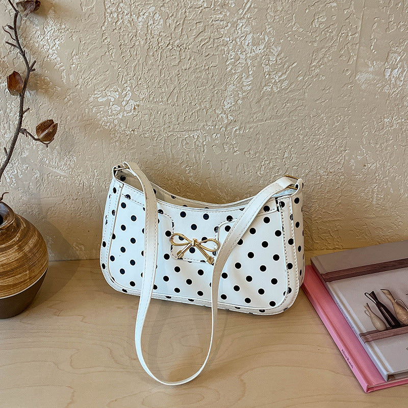 WoPolka Dot Muster Hobo Handtasche Brehn