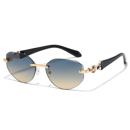 Dekorative Übergroße Schild-Sonnenbrille Brehn