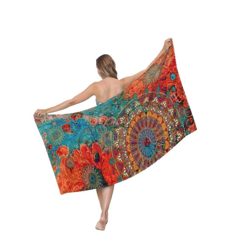Strandhandtuch mit kunstvollem Mandala-Design Brehn