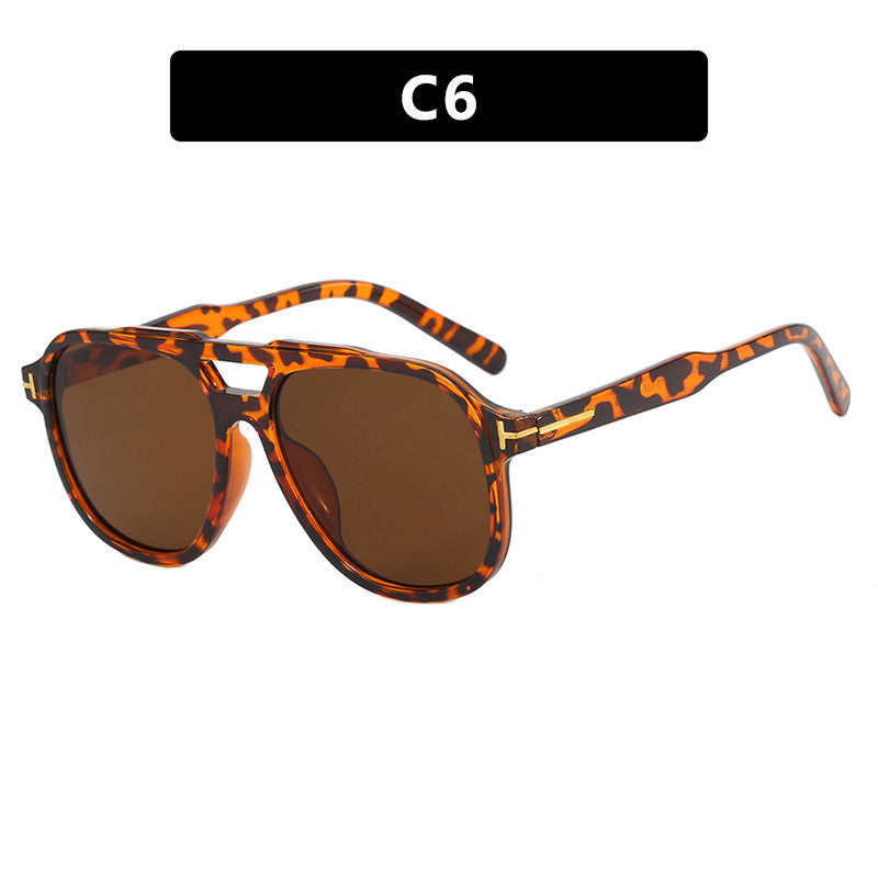 Damen modische Sonnenbrille mit polygonalem Rahmen und schützenden Gläsern Brehn