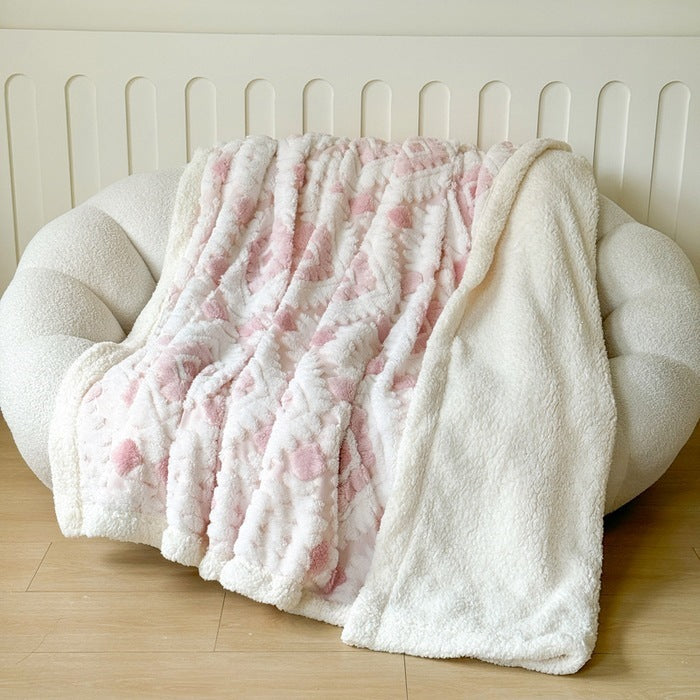 Luxuriöse Plüschfleece-Werfen-Decke