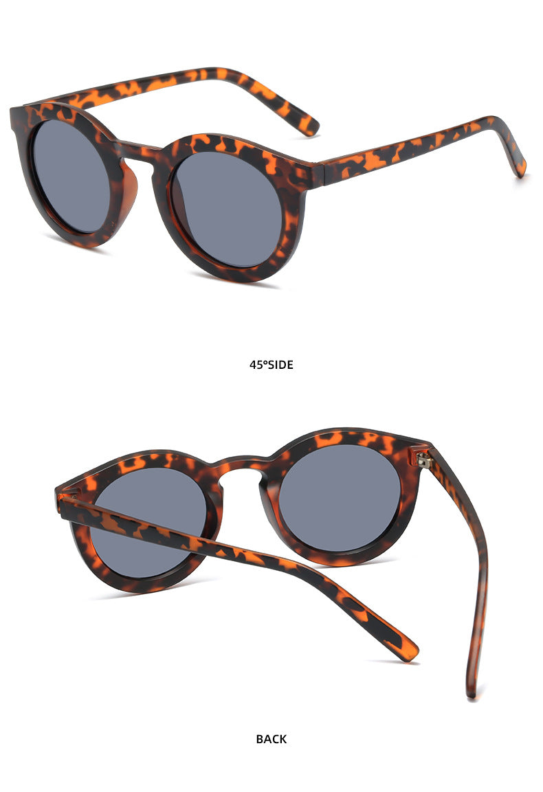 Damen runde Sonnenbrille mit modischem Design und UV-Schutz Brehn