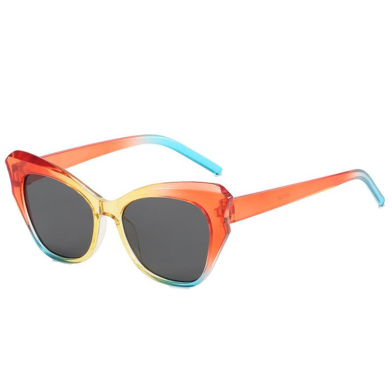 Damen Cat-Eye Sonnenbrille mit extravagantem Verspiegelungsdesign Brehn