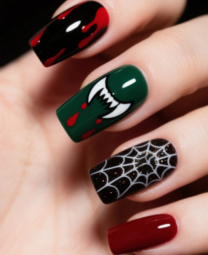 Halloween-Themen Nagelkunst Brehn
