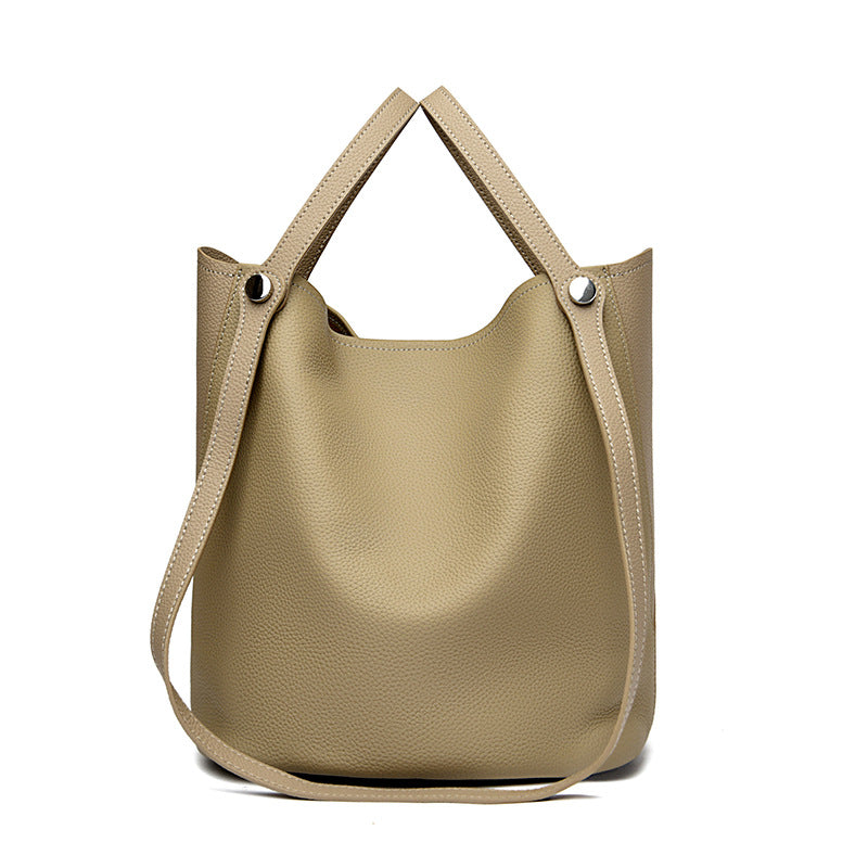 Legere Leder Eimer Tasche Brehn