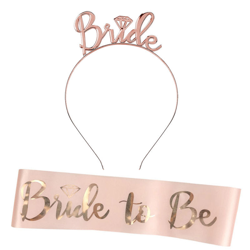Damen Hochzeitskrone mit Schriftzug Brehn