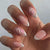 Künstlerische florale und Pünktchen Press-On Nagelverlängerungen Brehn