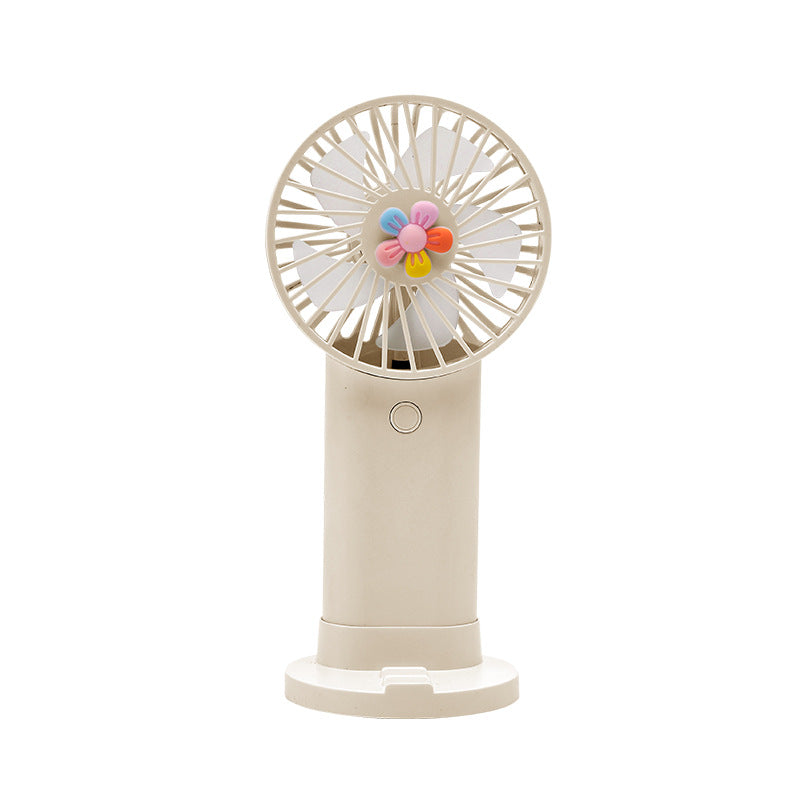Damen tragbarer, kreativer Handventilator mit Blütenmotiv Brehn