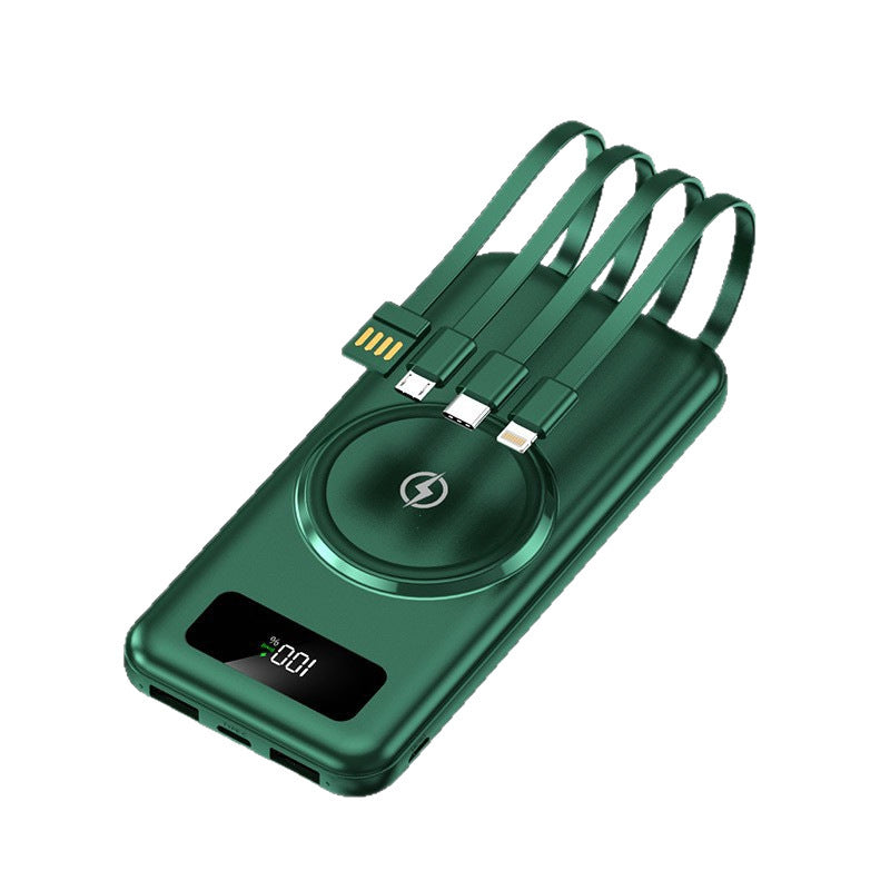 Powerbank mit kabelloser Ladefunktion von Brehn