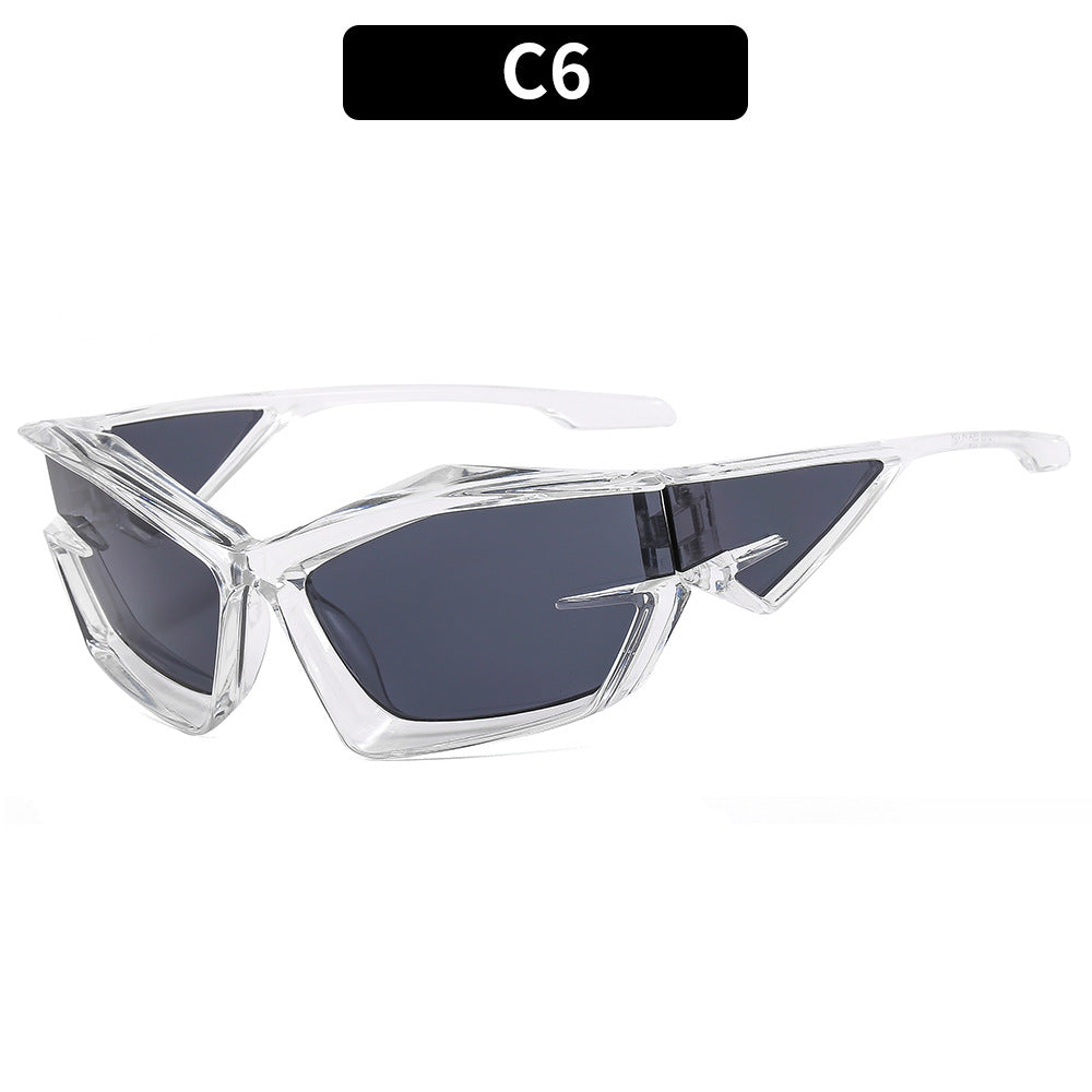Futuristische geometrische Schild Sonnenbrille 1787663880