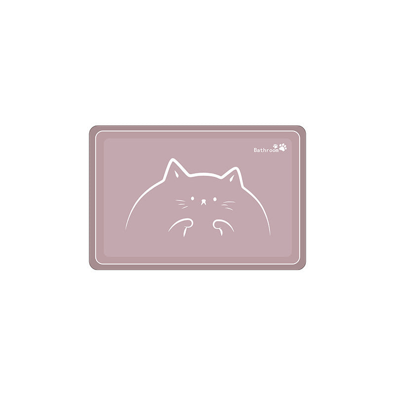 Niedlicher katzenmotivierter Badezimmermatte