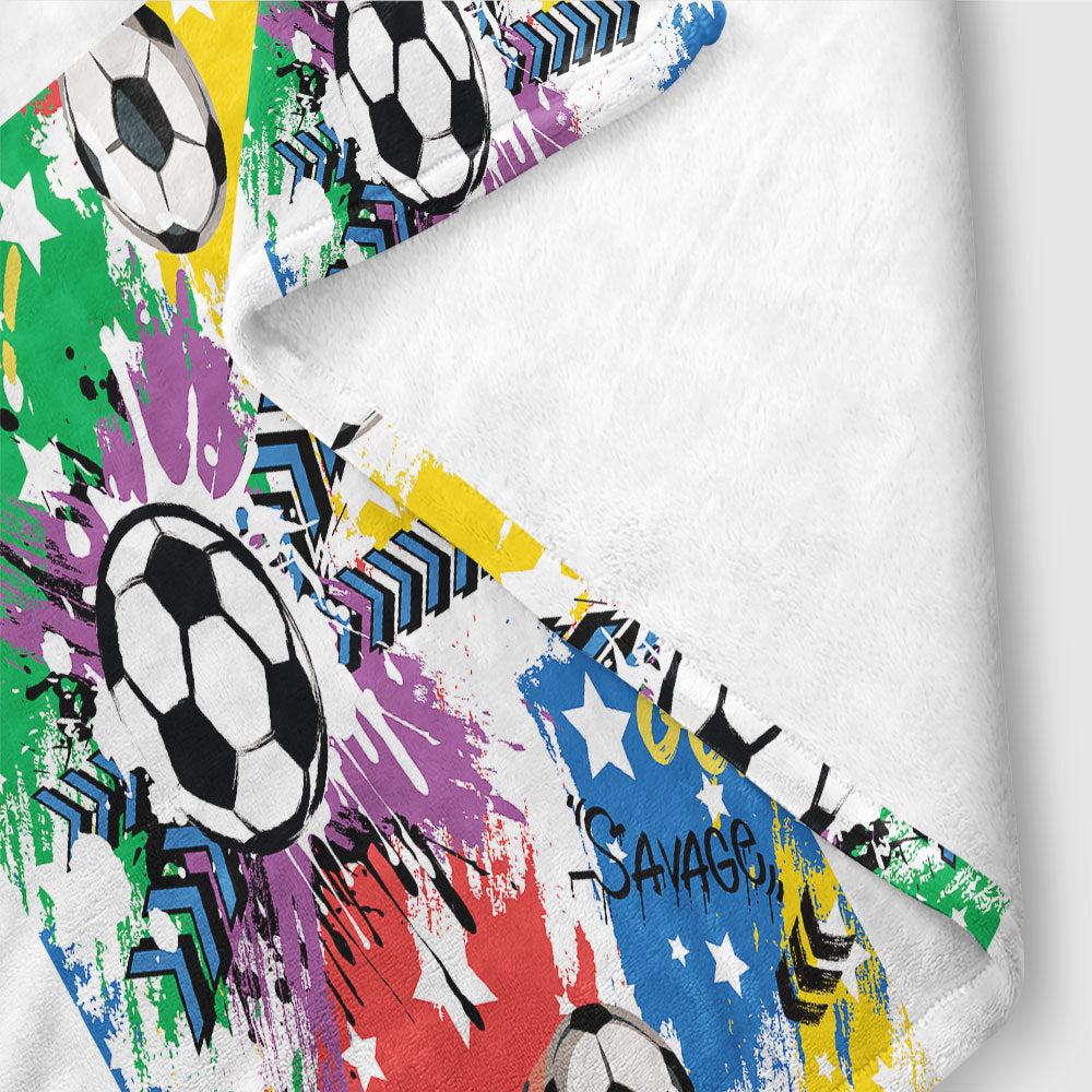 Fußball-Themen Fleece-Decke