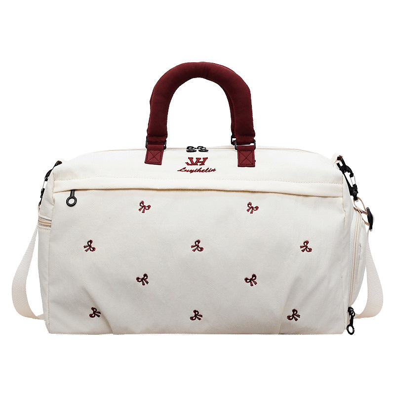 Stylische bestickte Reisetasche