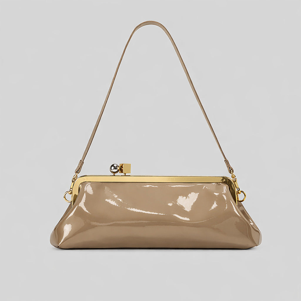 Elegante Lackleder Abendhandtasche