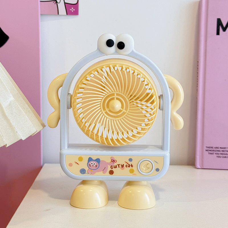 Damen Tragbarer Mini Ventilator mit lustigem Charakterdesign Brehn