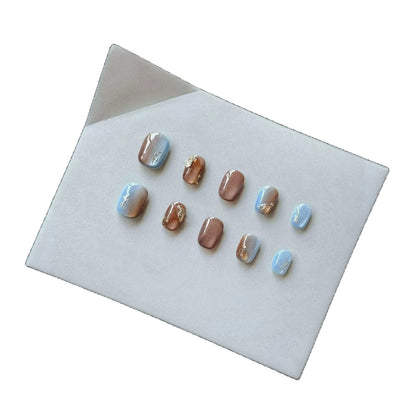 Künstlerisches Ombre Gel Press-On Nail Set