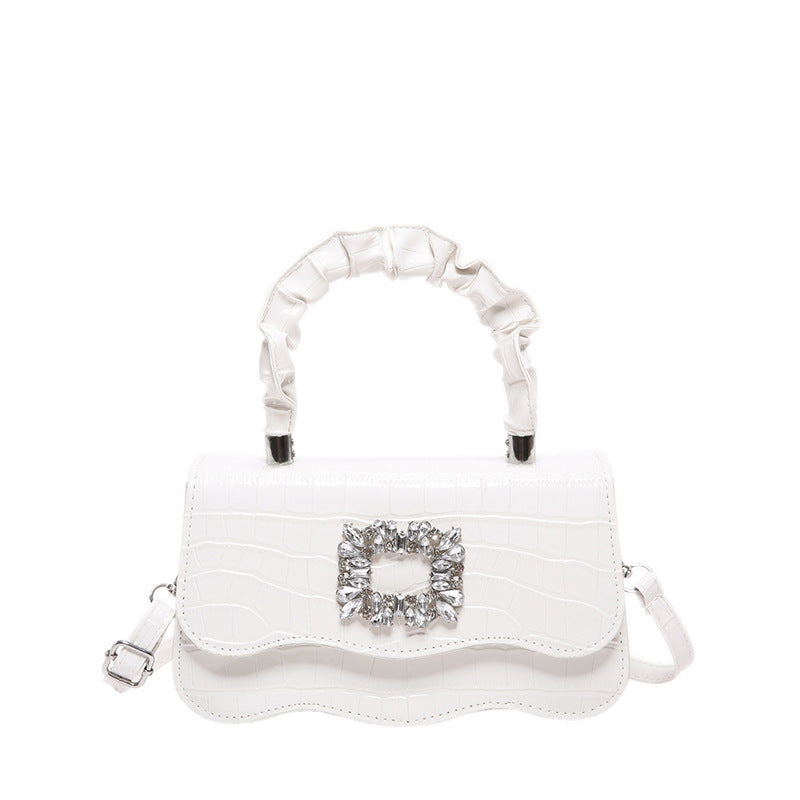 Glamouröse Krokodiltextur Abendhandtasche Brehn