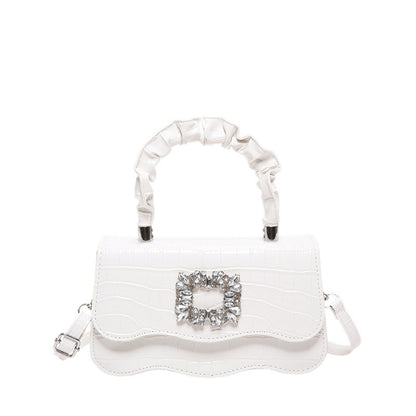 Glamouröse Krokodiltextur Abendhandtasche Brehn