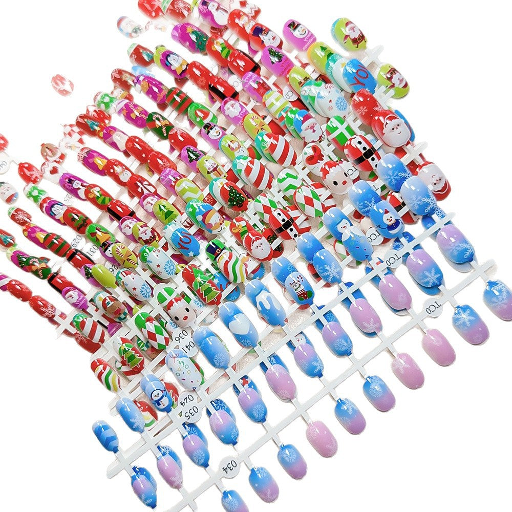 Kinder Spaß Urlaubs-Themen Fake Nail Set Brehn