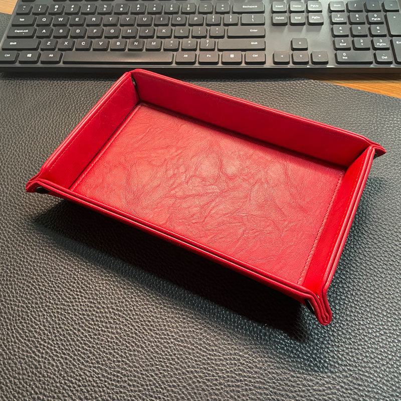 Stylische Leder Organizer Tray Brehn