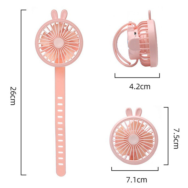 Unisex Tragbarer Handventilator mit integriertem Armband und flexibler Neigung Brehn