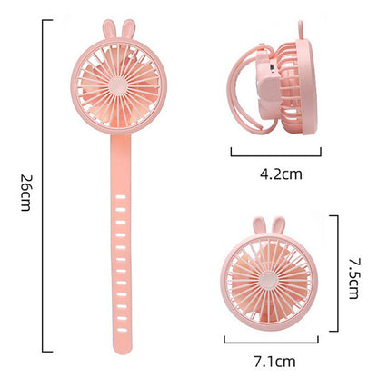 Unisex Tragbarer Handventilator mit integriertem Armband und flexibler Neigung Brehn