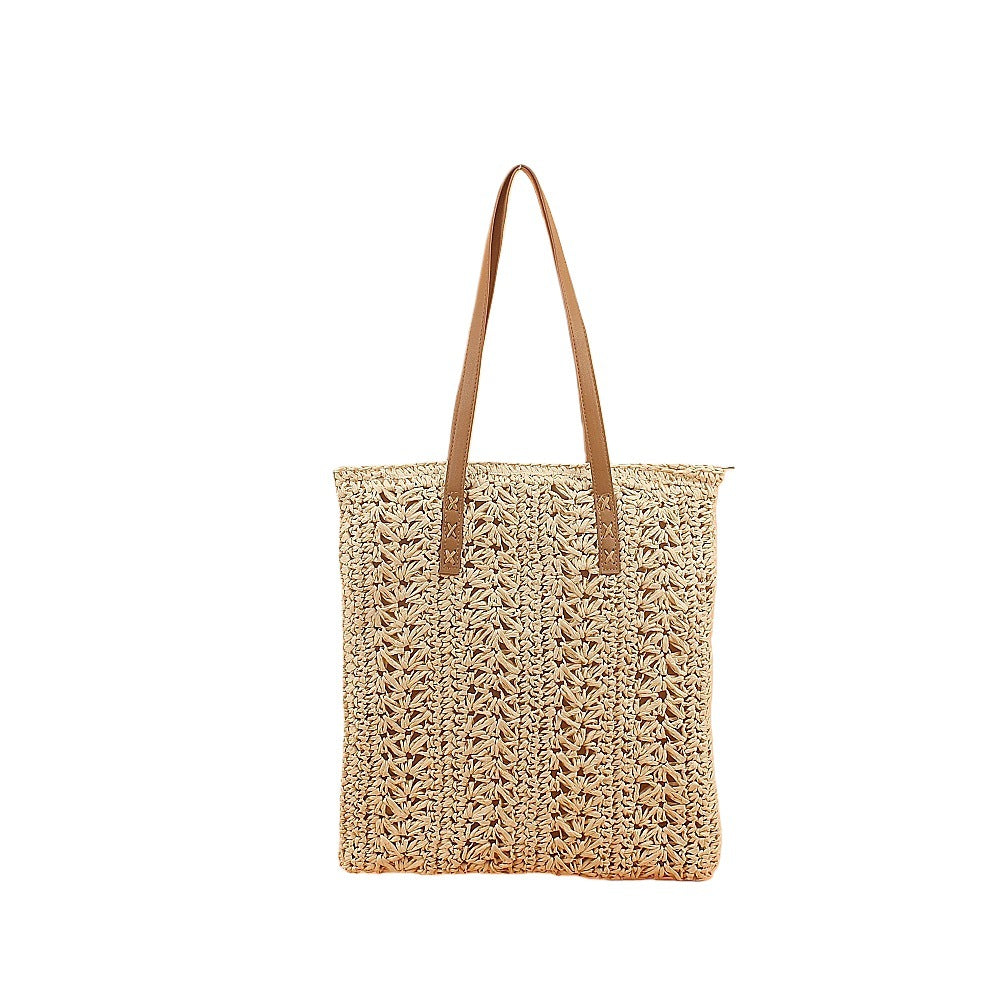 Strandtasche mit Weichem Gewebe und Eleganten Lederakzenten Brehn