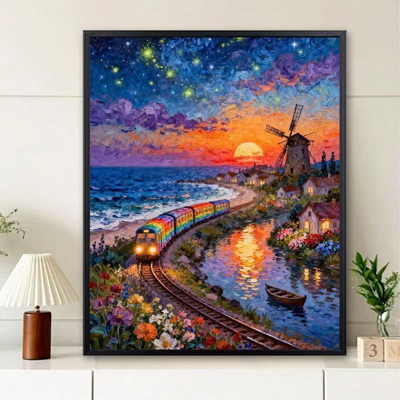 Vibrant Scenic Sunset Wandkunst Brehn