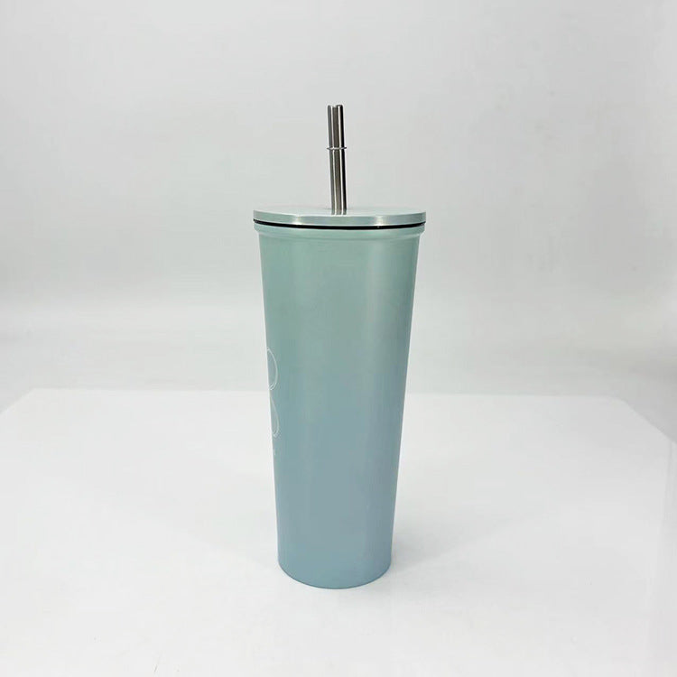 Damen Trinkbecher mit Edelstahl-Strohhalm Brehn