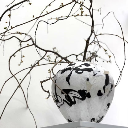 Zeitgenössische dekorative goldene Globusvase