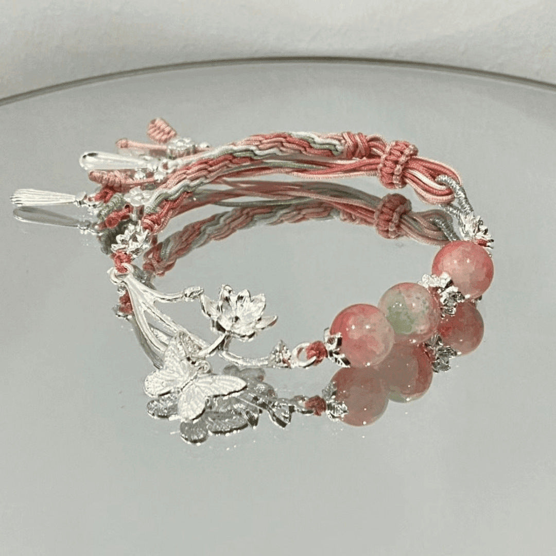 Verstellbares Edelstein Charm Armband Brehn