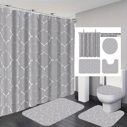 Bohemian-Themen Vier-teilige digitale Badezimmer Set Brehn