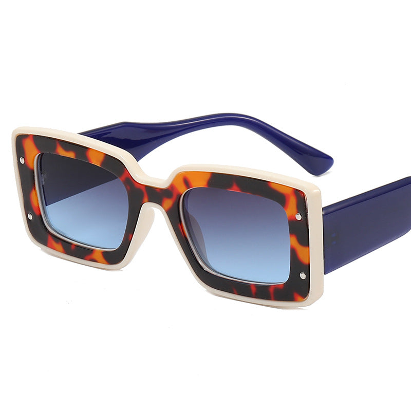 Damen Oversized Sonnenbrille im modernen Quadratrand Brehn