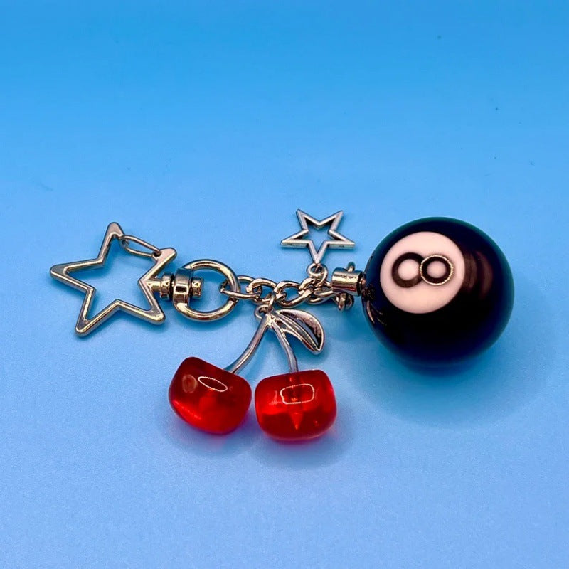 Verspielt Cherry und Eight Ball Schlüsselanhänger Brehn