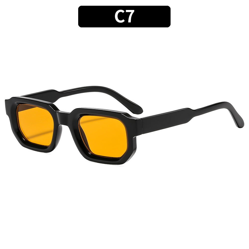Trendige Winkelform Sonnenbrille