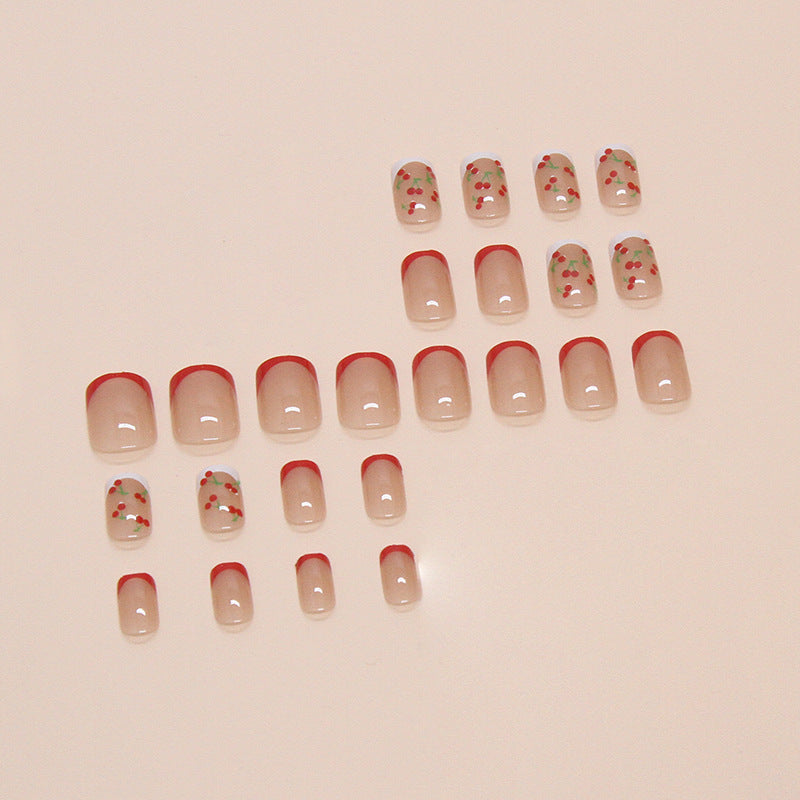 Blumige Acryl Press-On Nagelspitzen Brehn