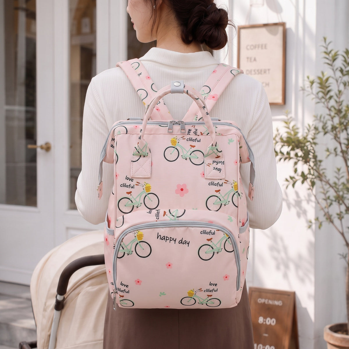Verspielt Illustrierter Rucksack Brehn