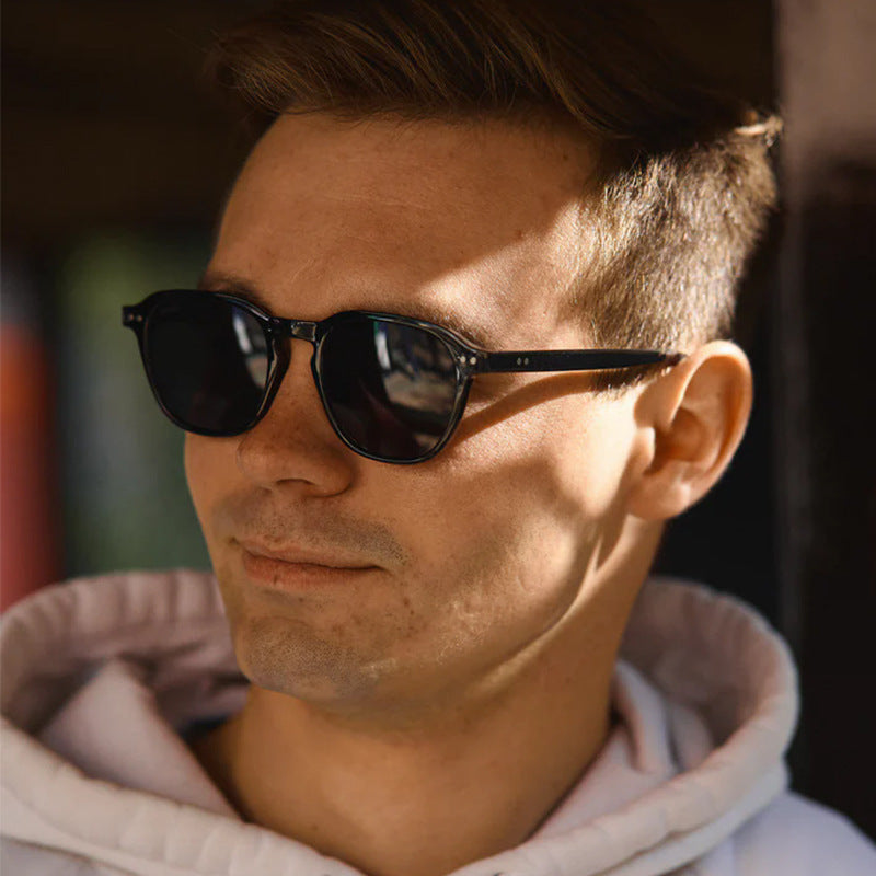 Herren Retro-inspirierte runde Sonnenbrille Brehn