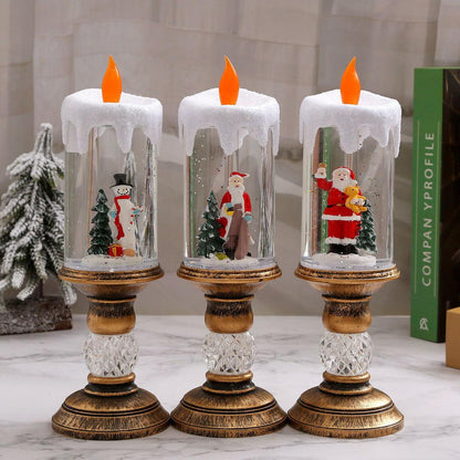 Weihnachtsdekoration Laterne mit Schneekugel Brehn