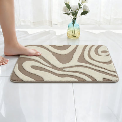 Abstract Wave Design Badmat Brehn